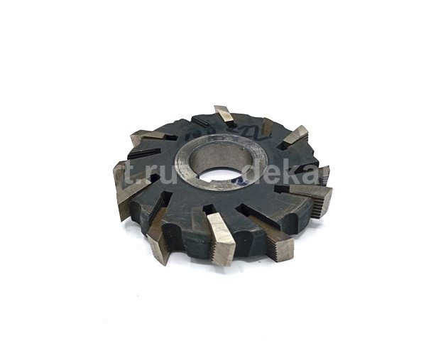Фреза дисковая 3-х сторон. Ф100*22 с насадн. нож. Р6М5